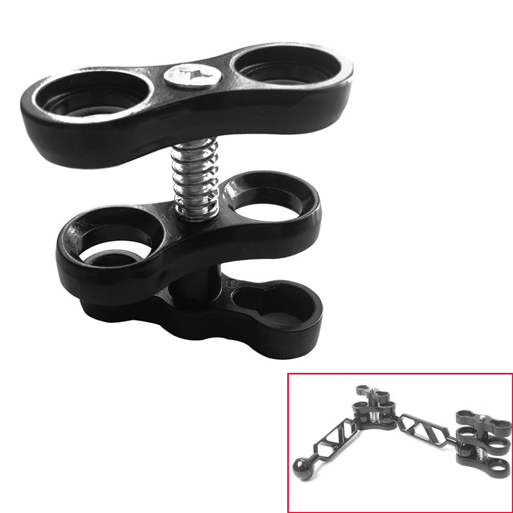 

Scuba Diving Butterfly Mount Adapter Arm Clip Torch Light Kit Camera Video Housing Base Supporter