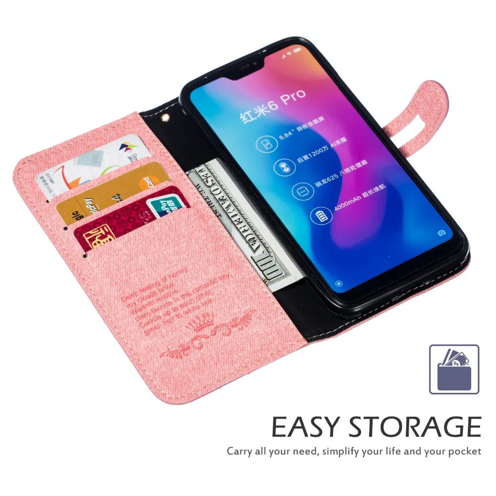 

For Xiaomi F1 8 case Leather Stand Wallet Flip cover on for Redmi 5plus 5A 5X 6X 5 6 pro note 4 4X 3S case Fashion wallet Coque