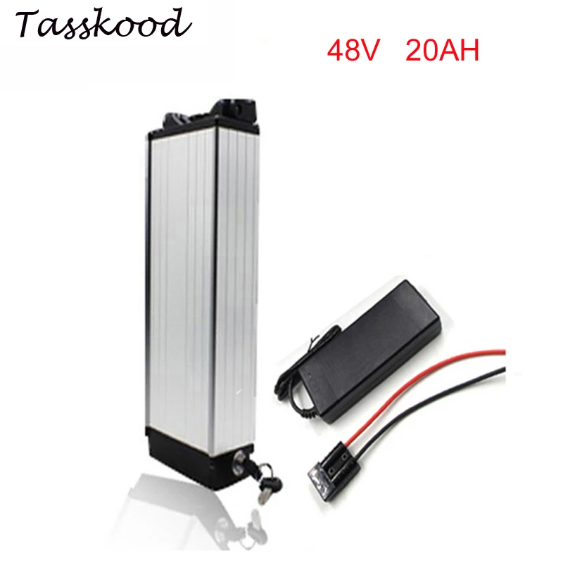 

lithium battery 48V 20AH electric bike rear rack battery 48V 1000W bafang bike lithium battery power Aluminum with BMS+charger