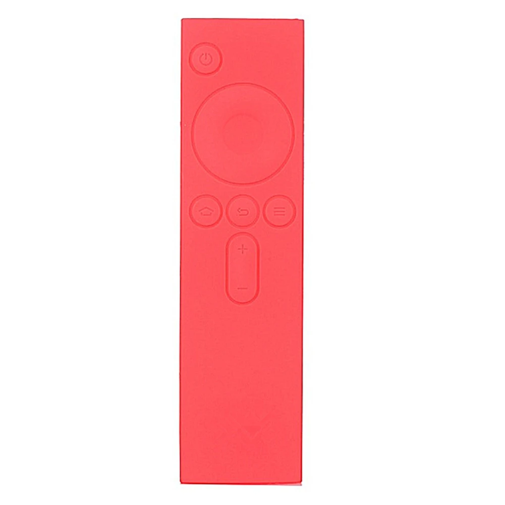 Мягкий Силиконовый ТПУ защитный чехол пульт дистанционного управления красочный резиновый чехол для Xiao mi пульт дистанционного управления mi tv Box - Цвет: pink