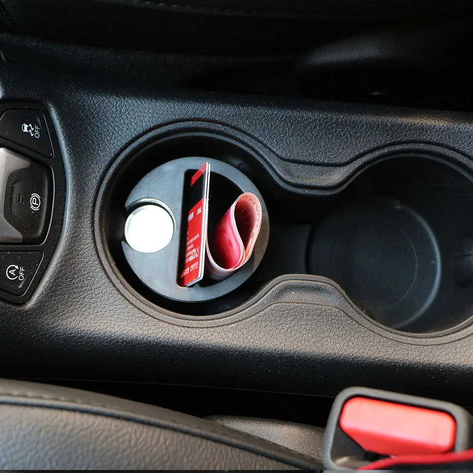 

Jameo Auto Car Card Coin Cup Seat Storage Box for Audi A1 A3 A4 A6 A5 A7 A8 Q2 Q3 Q5 S5 S6 for Kia Sportage R Rio K2 KX5 KX3