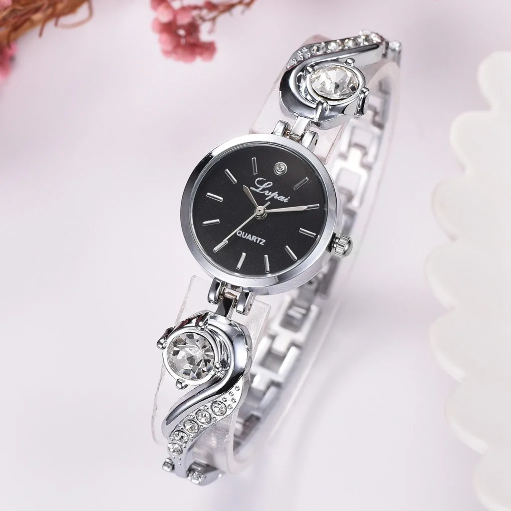 Lvpai Reloj Mujer роскошные розовое золото кварцевые женские часы-браслет Женские Простые платья деловые наручные часы Relogio Feminino
