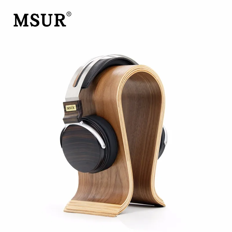2016 New Original MSUR N650 Wooden Metal Hifi Music DJ Headphone Headset Earphone With Beryllium Alloy Driver Portein Leather