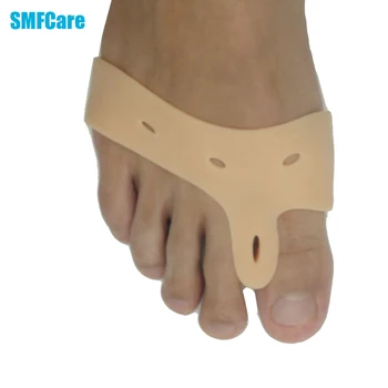 

4Pcs Silicone Gel foot fingers Two Hole Toe Separator Thumb Valgus Protector Bunion adjuster Hallux Valgus Guard feet care D0255