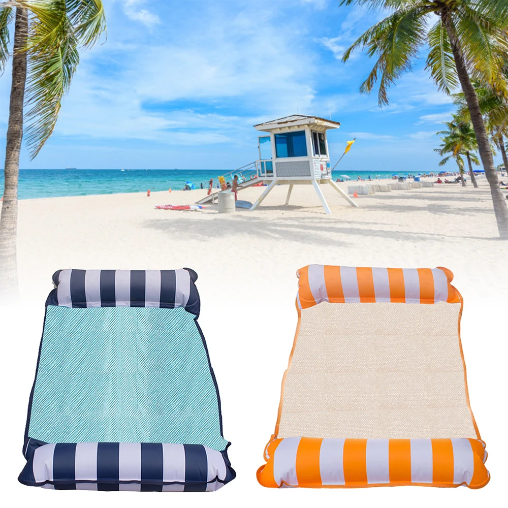 

Pool float floating inflatable hammock recliner lazy sofa swimming pool accessories beach toys swimming ring