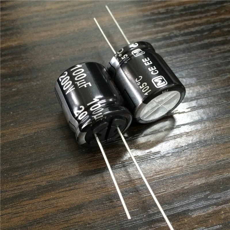 5 шт. 100 мкФ 200V EE серия 18x20 мм Высокая пульсация тока 200V100uF алюминиевый
