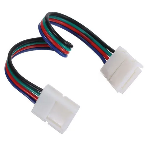 

20X RGB 3528 5050 LED STRIP LIGHT ADAPTER DC BOLT CONNECTORS TRANSFORMER 4 Pin Connector (10Mm RGB)
