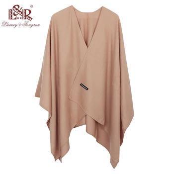 

2020 New Fashion Cashmere Winter Women Poncho Scarves Women Solid Shawl Cape Foulard Femme Pashmina Female Bufanda Mujer Sjaal