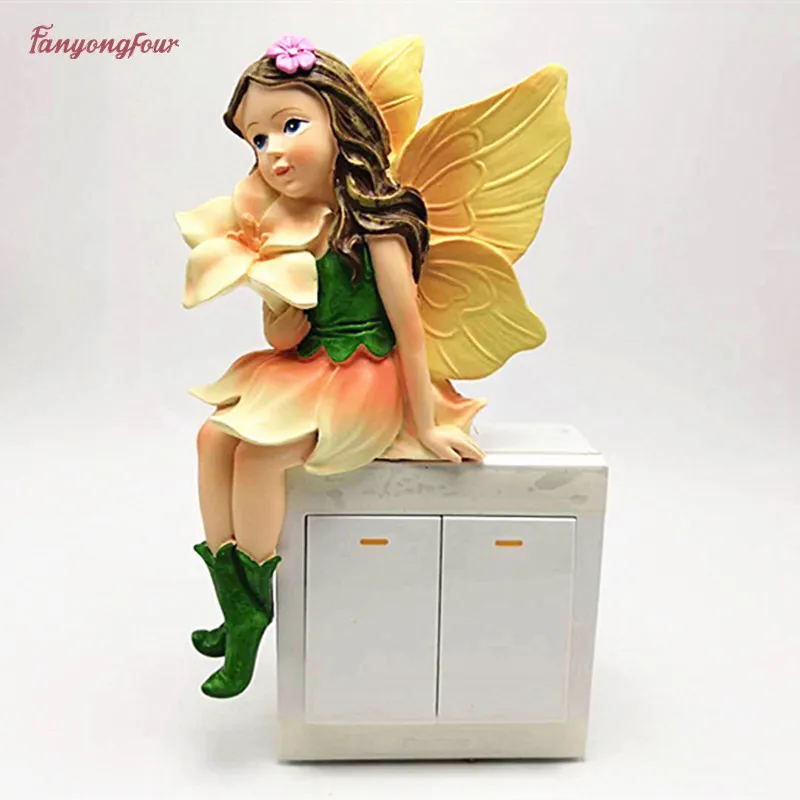 

Cute Elf Silicone Mould Handmade Home Switch Socket Panel Decoration Tools Flower Fairy Shape Chocolate Cake Food Mould