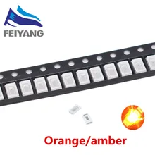 500 шт Оранжевый/янтарный 5630 5730 smd-лампы для светодиодных световых струн ультра яркий диод 600-610nm поверхностного монтажа диоды