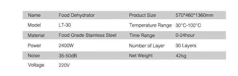 Осушитель для пищевых продуктов из нержавеющей стали, машина для сушки фруктов/овощей/Чили/лекарственных средств, машина для сушки LT-30