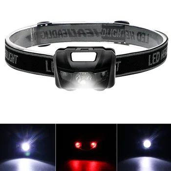

Headlamp Headlight Red Light 4modes 3W Strong Light Sporting Goods USB Rechargeable Flashlight Fishing Sensing Lamp