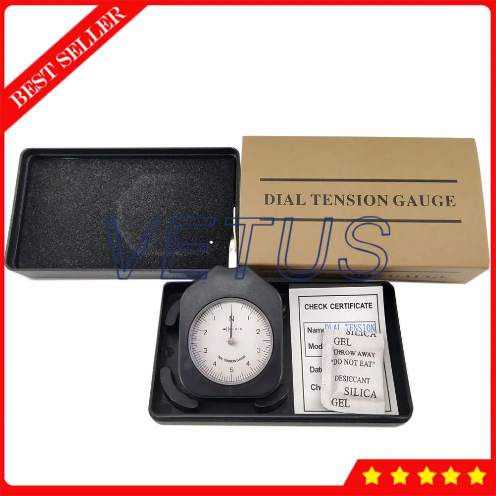 5N датчик контроля натяжения с циферблатом с аналоговым одиночным указателем ATN-5-1 Tensiometer тестер