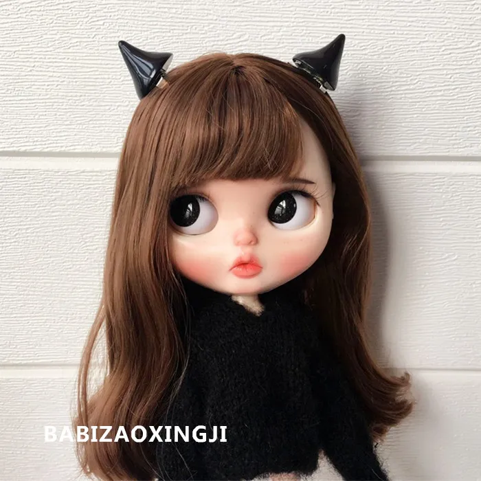 4 шт. 1/6 Bjd кукла милый маленький Дьявол Заколки Модные Blyth куклы заколки для Pullip BJD Одежда Аксессуары для куклы Барби