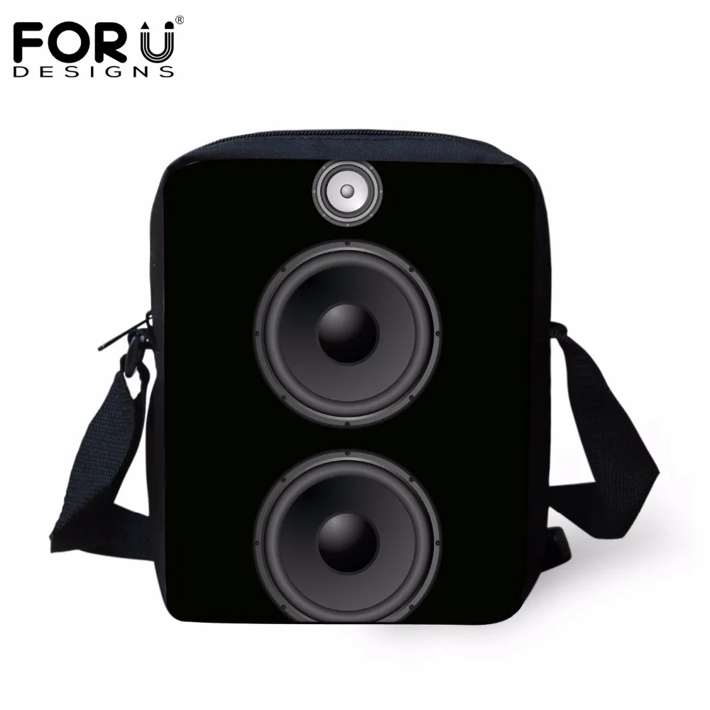 Винтажные мужские сумки мессенджеры FORUDESIGNS с 3d изображением громкоговорителя