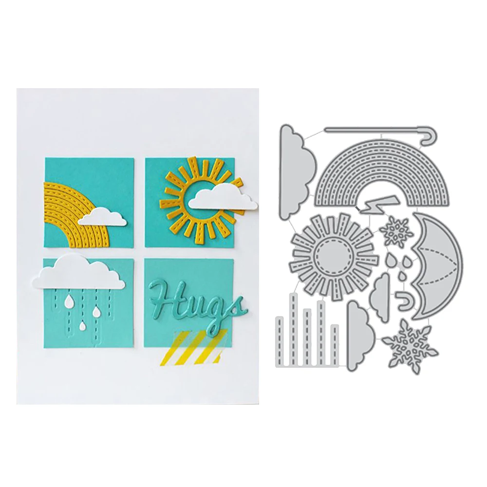 

Gowing Craft Metal Steel Cutting Dies 2019 New Weather Making Stencil For DIY Scrapbooking Paper/photo Card Embossing Die