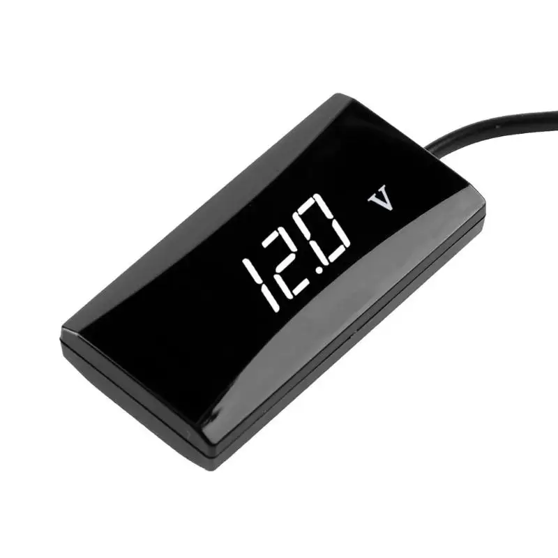 DC 8 16V Waterproof Car Boat Motorcycle LED Voltmeter