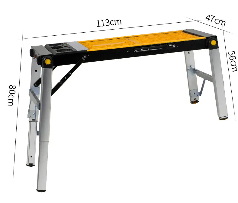 4 в 1 небольшой многофункциональный складной стол из алюминиевого сплава подходит для деревообработки, электрика, наружного транспорта и т. д