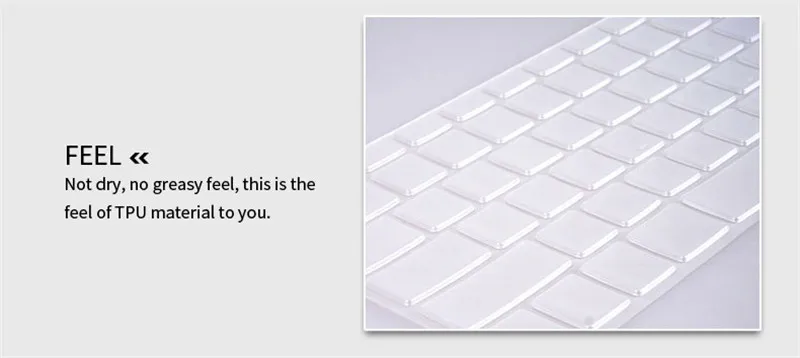 Мягкий и тонкий Кристальный термополиуретановый защитный чехол для клавиатуры для Macbook Air 11,6 13,3, водонепроницаемые и пылезащитные Чехлы для Mac Pro 13,3