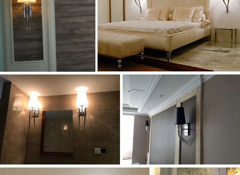 Modern Iron Claw Horn Cloth LED Wall Light Bedroom Bedside Wall Lamp Dining Living Room Wall Sconce Light Fixtures (15)
