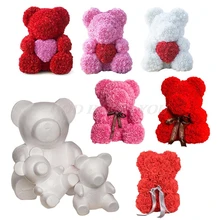 Имитация Мыла Цветок Розы Цветочный мультфильм Медведь ароматизированный для купания эссенция масло мыло бумага Творческий год Валентина подарочная коробка