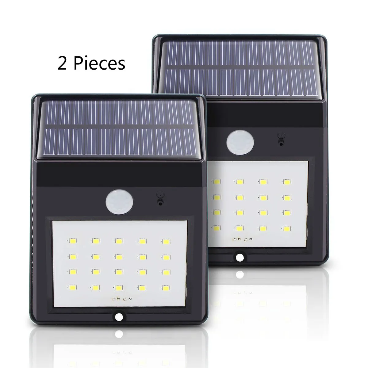 

Solar Power Pir Lamp Outdoor 20 LEDs Motion Sensor Outdoor Led Solar Panel Lights Waterproof Garden LED Lighting 2 Pieces