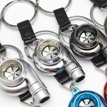 Dewtreetali Горячая настоящий свисток Звук турбо брелок рукав подшипник спиннинга автозапчасти Модель турбины Турбокомпрессор брелок кольцо