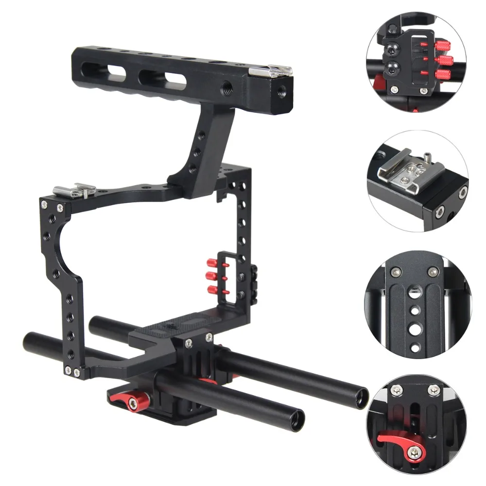 

SLR Camera Rabbit Cage Micro Movie Camera Kit Low Shot Shock Absorber Camera Cage Photo Studio Stabilizer for Sony A7 A7S A7R2