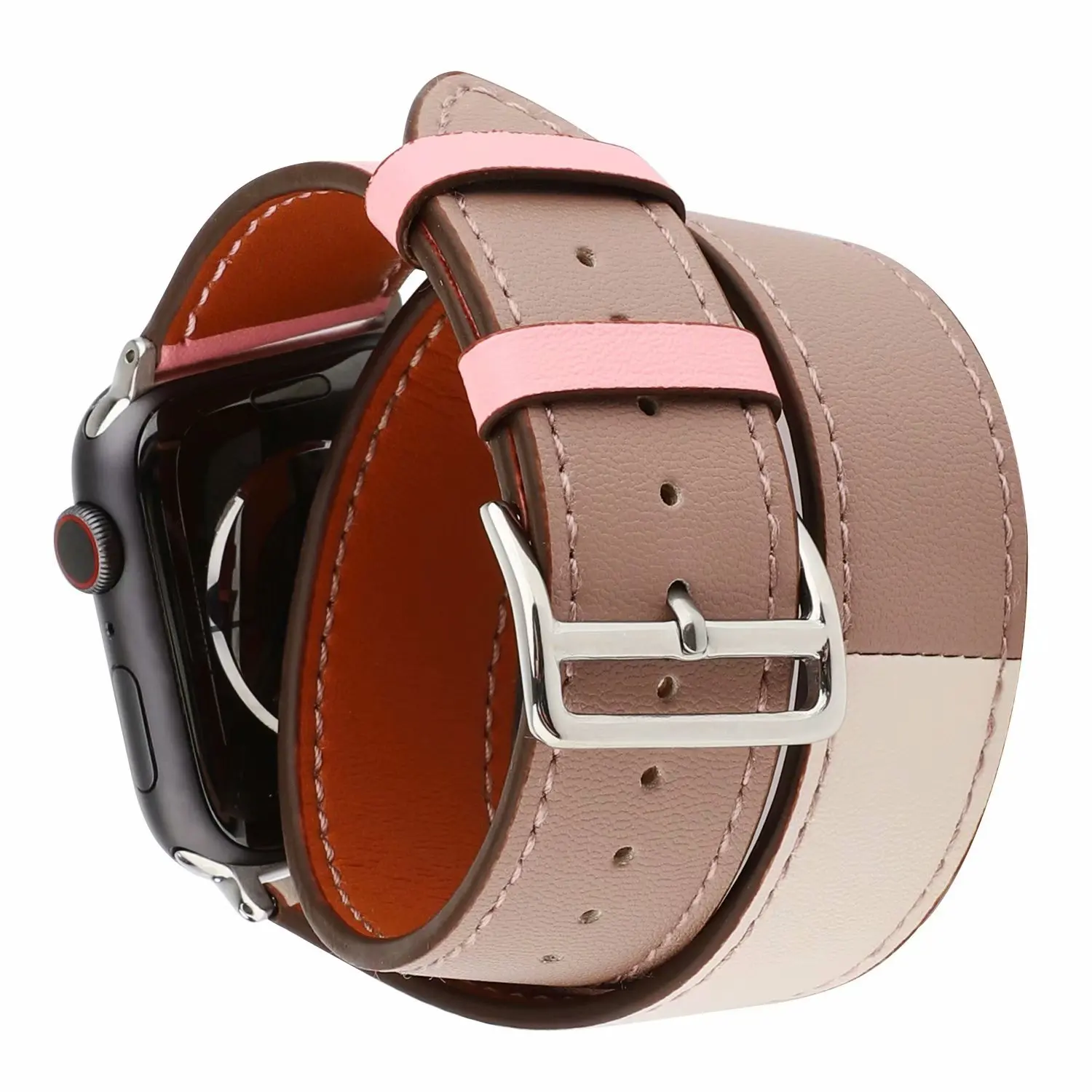 Correia Extra-Longa, Cinto iWatch, 38mm, 40mm, 44mm,