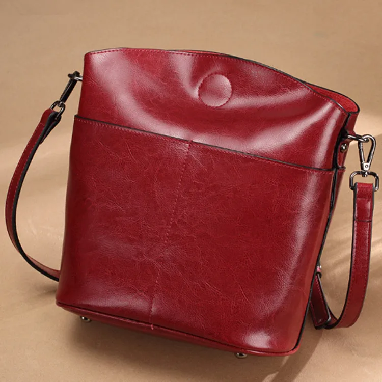 

Bags for Women 2019 New Leather Handbags Fashion Big Bag Ladies Shoulder Leather Portable Messenger Bag