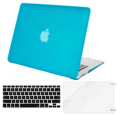 Mosiso Laptop Protective Cover Case for Macbook Air 13 A1466 A1369 Netebook Matte Mac Book Air Case Accessories - Цвет: Aqua Blue