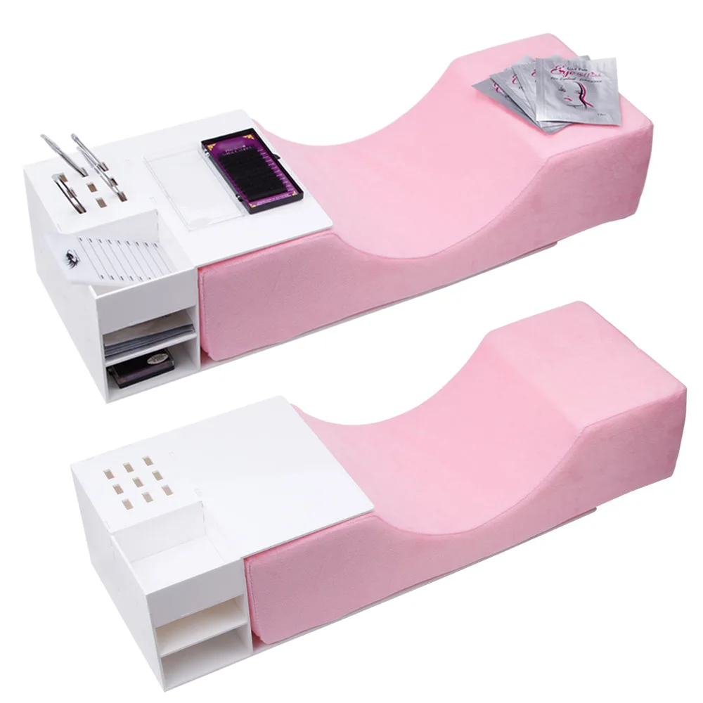 

Professional Lash Pillow Eyelash Extensions Neck Pillow Shelf Ergonomic Memory Pillows For Grafting Eyelashes Support Makeup