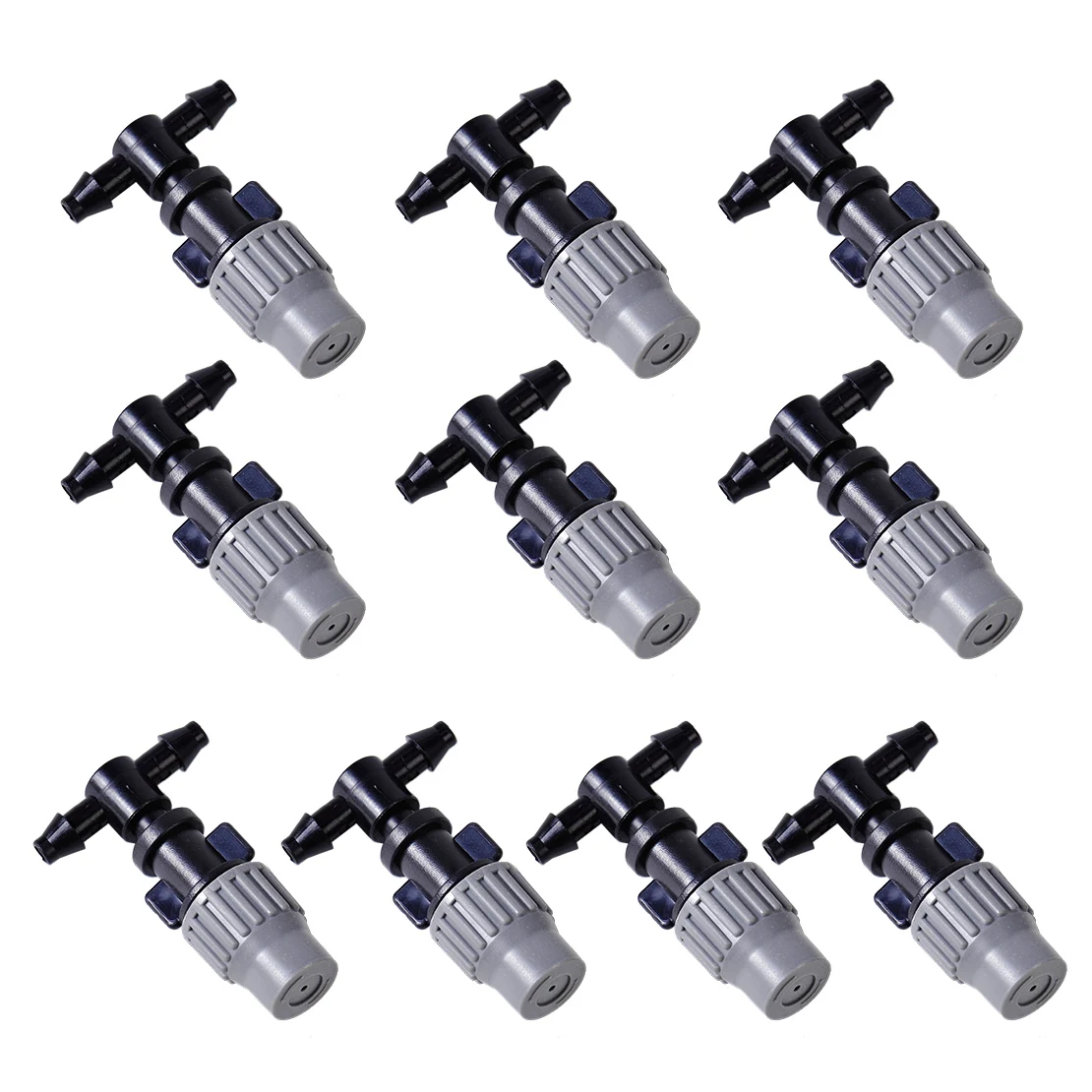 

LETAOSK 10pcs Misting Atomizing Sprinkler Nozzles Tee for Greenhouse Garden Lawn Grass
