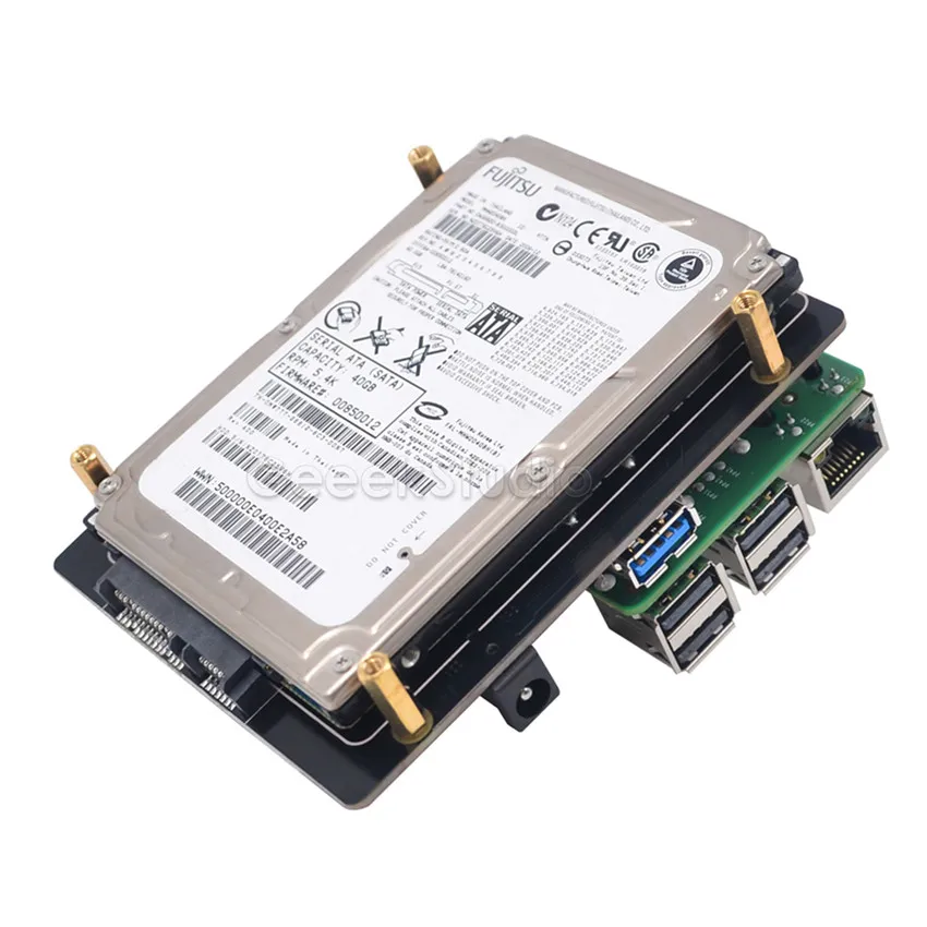  Raspberry Pi X820 V3.0 25 zoll SATA HDD/SSD Lagerung Expansion Board für Raspberry Pi 3 B + (plus) 