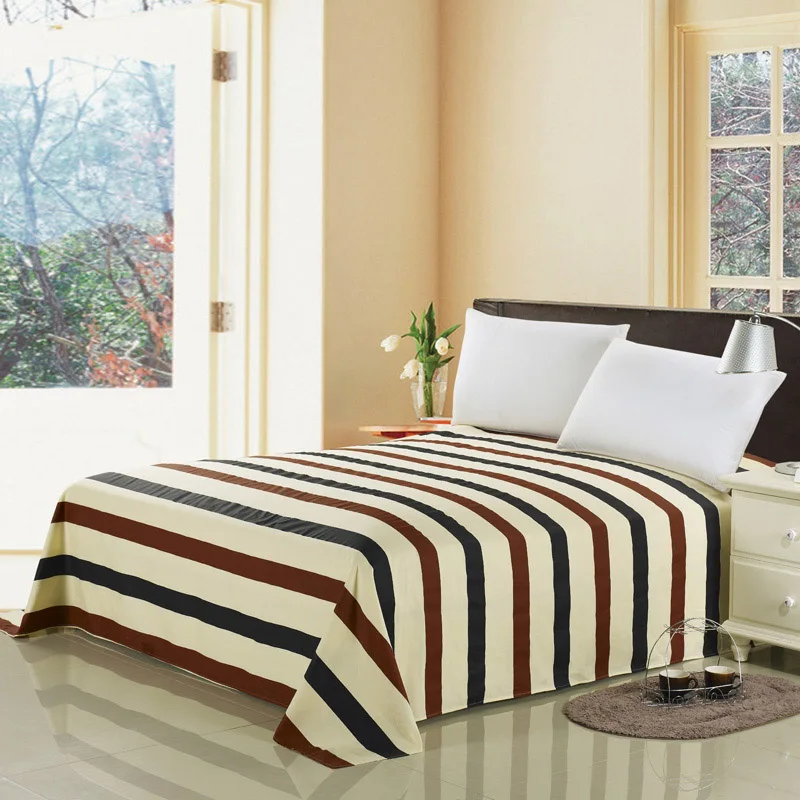 decorUhome 100 Cotton Bed Sheets Home Textile Bedding Coverlet Flat