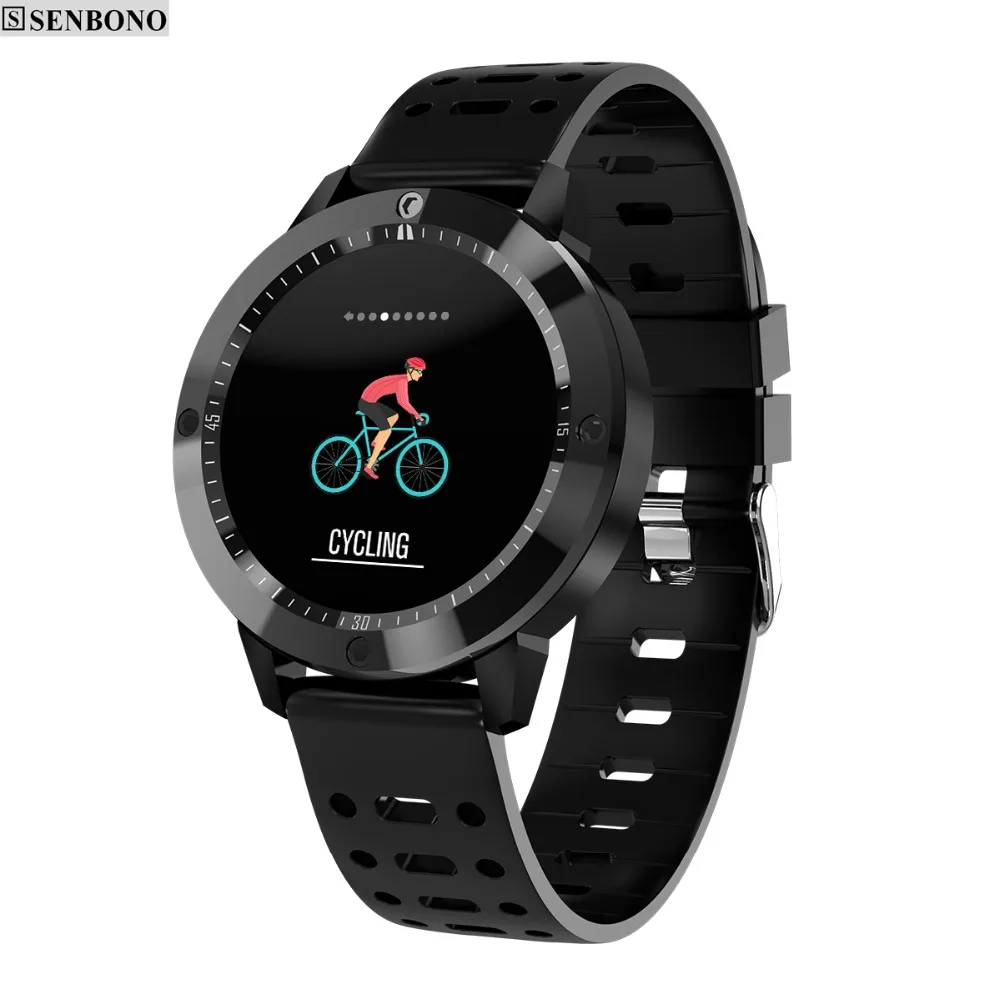 SENBONO Bluetooth спортивные CF58 Смарт часы IP67 Водонепроницаемый фитнес трекер монитор