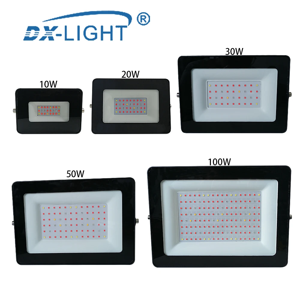 

10W 20W 30W 50W 100W Full Spectrum LED Grow Light AC85-265V Outdoor Greenhouse Horticulture IP68 Waterproof Grow Lamp Floodlight