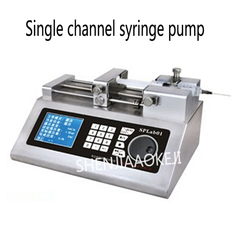 SPLab01 Syringe Pump 8.5kgf Single channel Push-pull bidirectional Industrial syringe pump Micro precision pump AC220V/110V SPLab01 Syringe Pump 8.5kgf Single channel Push-pull bidirectional Industrial syringe pump Micro precision pump AC220V/110V
