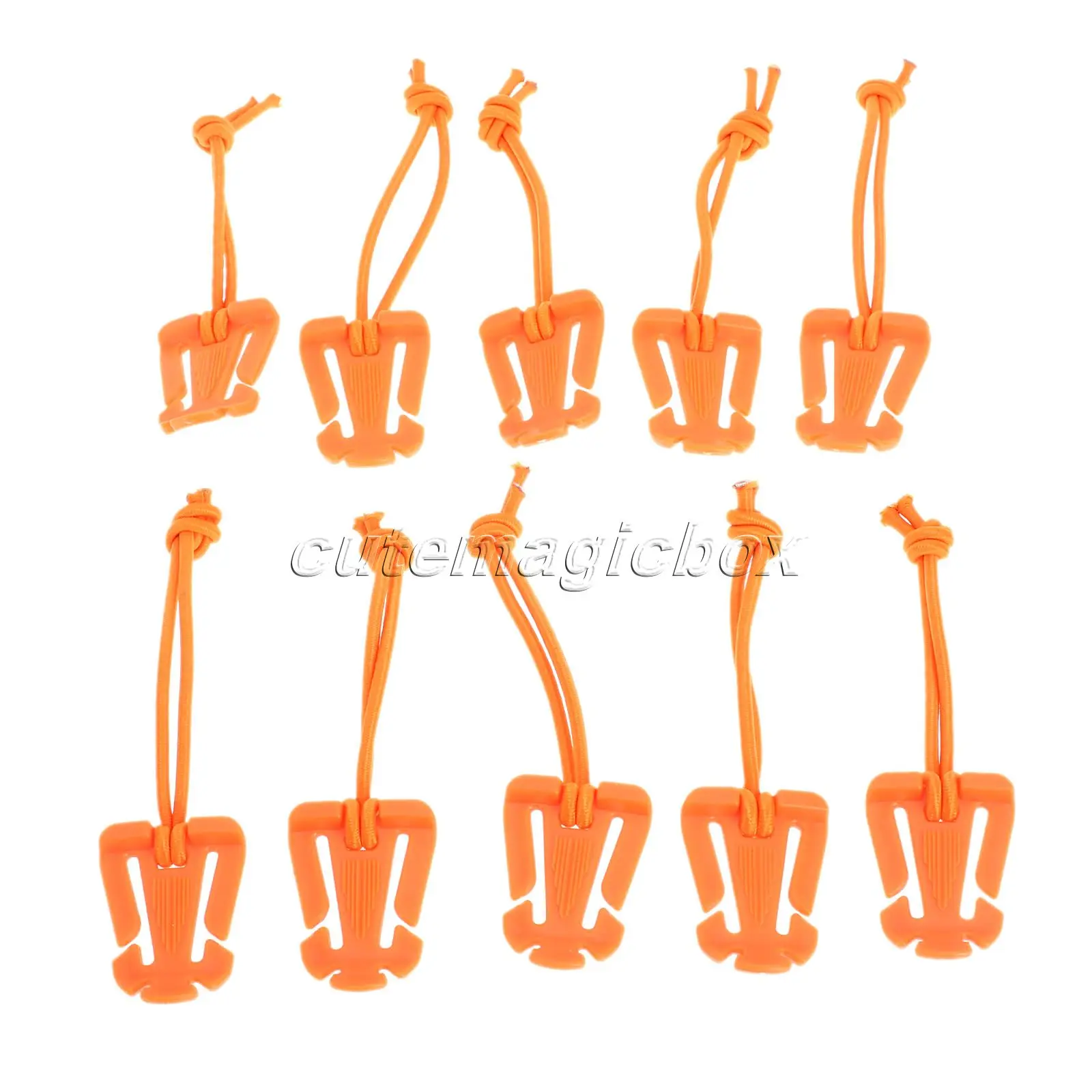 10 Pcs /Set Webbing Military Dominator Molle Elastic Cord Hang Buckles Strap Clip Backpack EDC Tool Tactical Outdoor Travel Kits