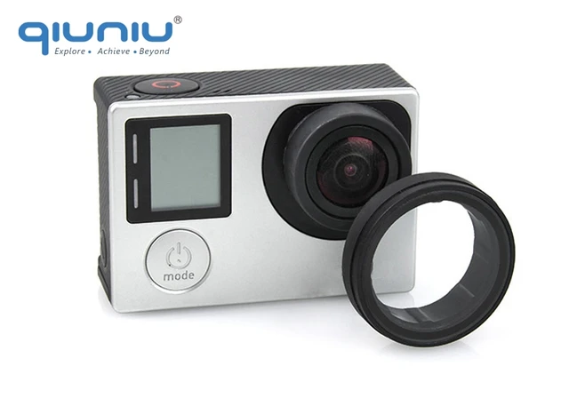 QIUNIU For GoPro Accessories UV Filter Lens Protector Optical Glass UV Lens Protective Cover for GoPro Hero 4 3+ 3 Camera