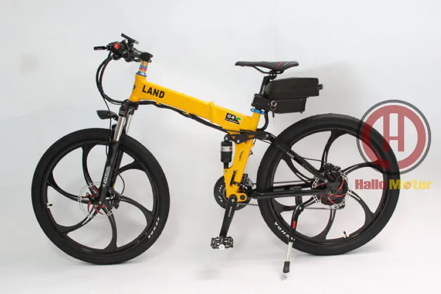 ConhisMotor 48V 500W Foldable Frame Electric Bicycle 12AH Li-ion Battery Ebike LCD Display Magnesium Alloy Integral Wheel 17\