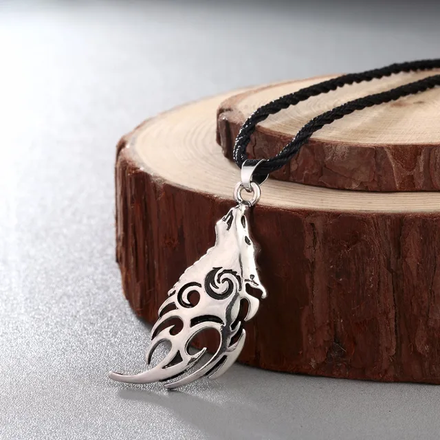 Valknut Vikings Amulet Pendant Necklace Norse Wolf Head Necklace Original Animal Valknut Vikings Amulet Pendant Necklace Norse Wolf Head Necklace Original Animal