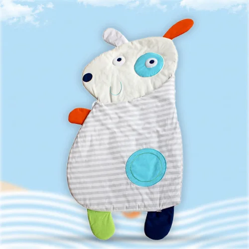 Scheppend/спальный мешок с рисунком акулы для младенцев; одеяло для коляски; хлопковый теплый зимний спальный мешок; детское одеяло с защитой от ударов - Цвет: happy dog