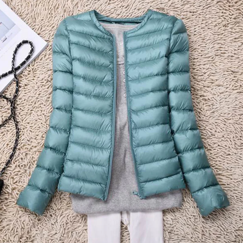 Бренд NewBang, ультра легкий пуховик, пальто без воротника на молнии ...