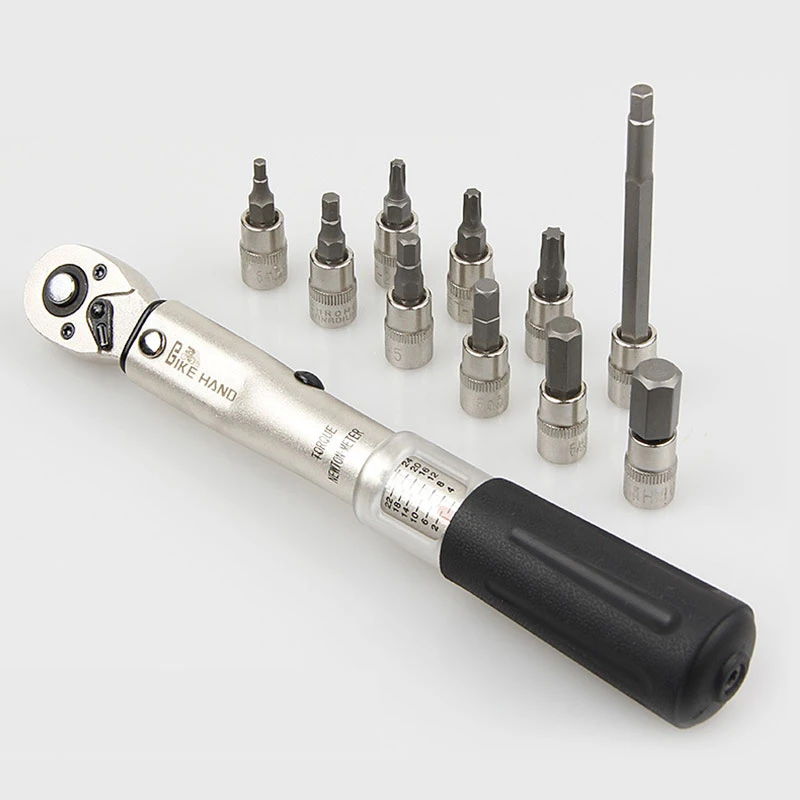 BIKEHAND llave dinamométrica de YC 617 para herramienta de estanqueidad de pernos de tornillo DR 2 24Nm de 1/4 pulgadas, Kits de servicio de reparación ciclismo, valor destornillador|cycling