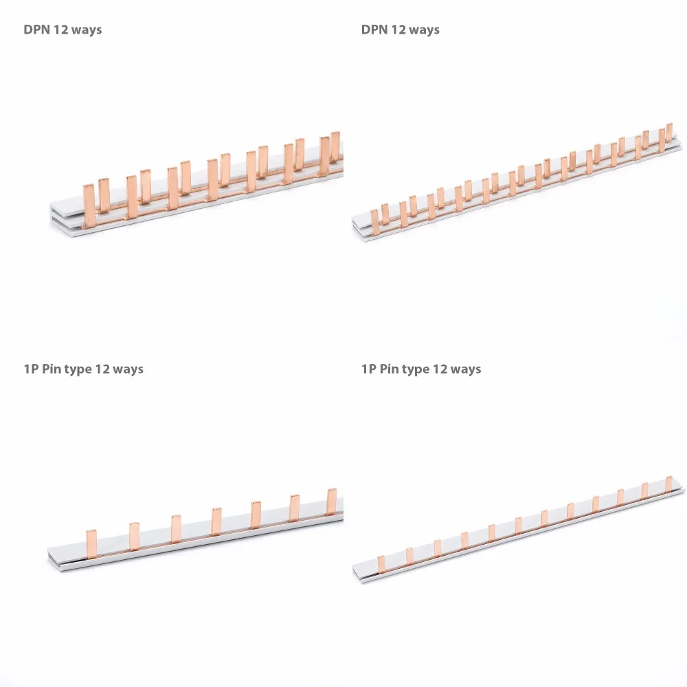 Медная шина для распределительной коробки автоматический выключатель контактный U тип MCB разъем шин соединение выключатель расчесывание