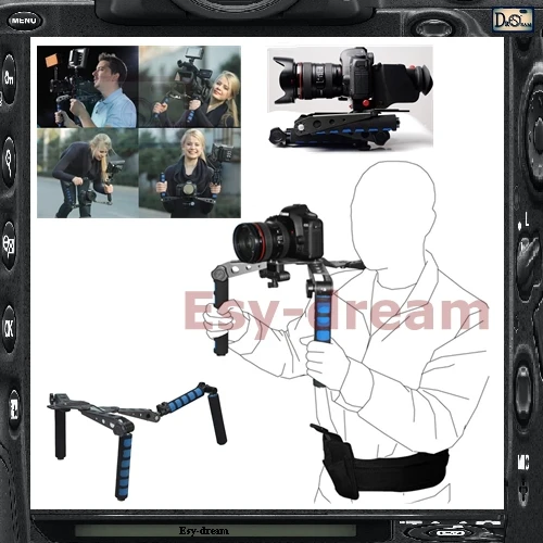 

DSLR Rig Movie Kit Shoulder Mount Rotatable Adjustable Bracket Support For HDV DV DSLR 5D2 7D C100 1DC PT008