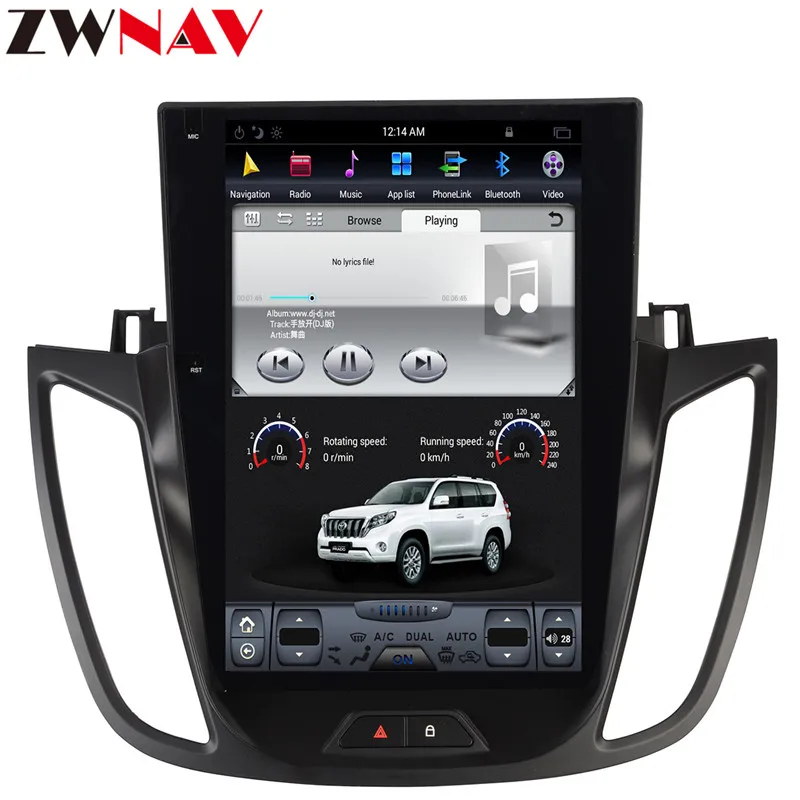 Discount Tesla style 12.1" BIG Screen Android 7.1 Car gps navigation Head unit For Ford Kuga/Escape 2013+ radio multimedia stereo no dvd 4
