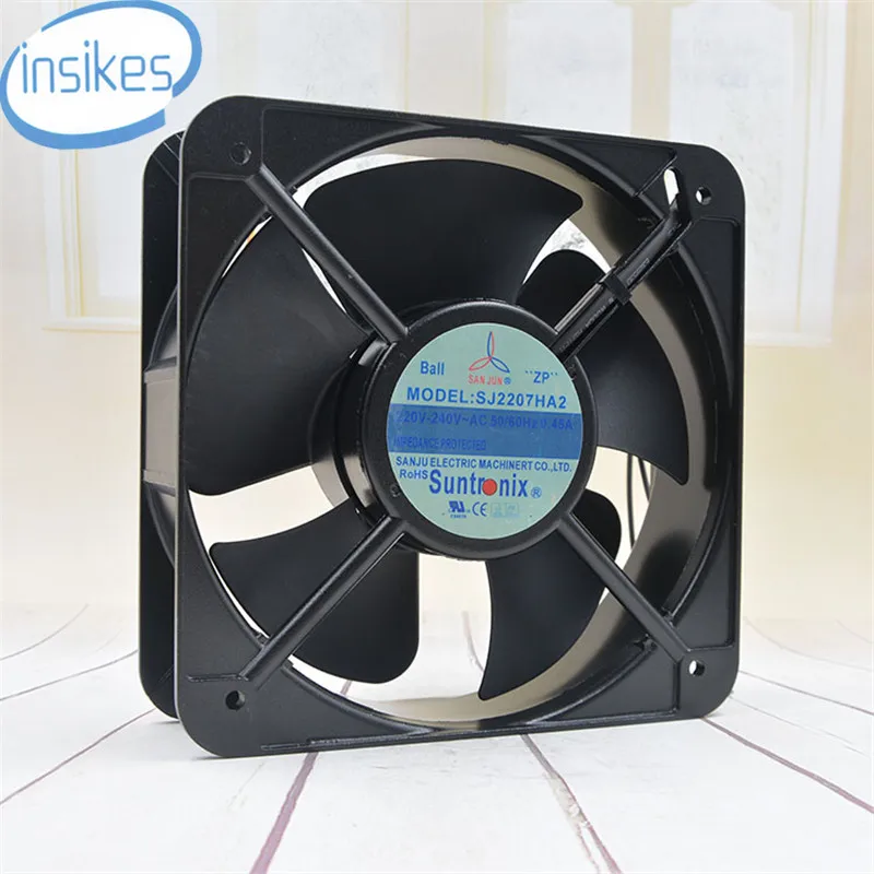 SJ2207HA2 Enclosure Air Supply Cooling Fan AC 220V 0.45A 65W 2850RPM