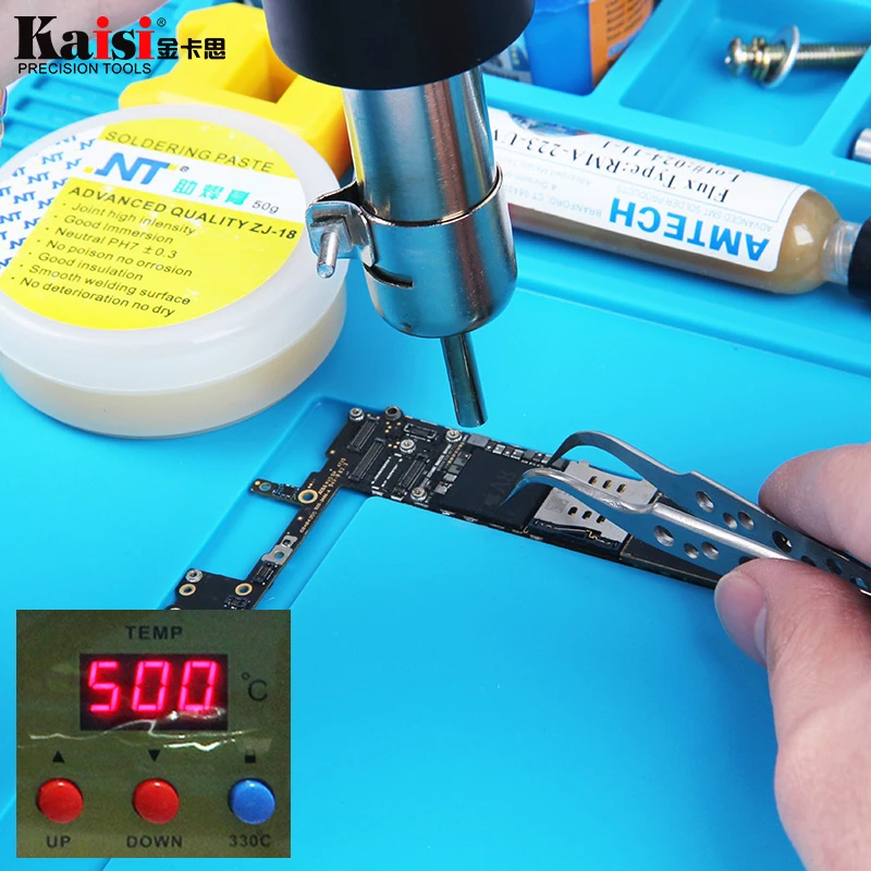 S-160 45X30cm Heat Insulation Silicone Pad Desk Mat Maintenance Platform For BGA Soldering Repair Station With Magnetic Section